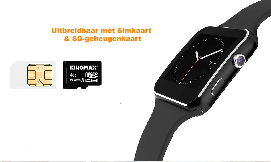 Smartwatch met simkaart & camera